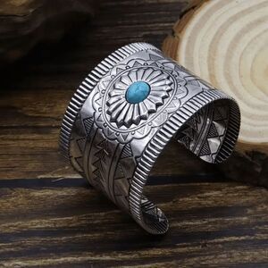 Western Boho Turquoise Cuff Bracelet